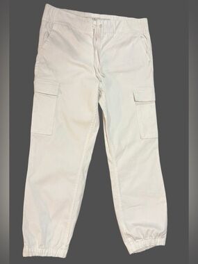 TINSELTON women’s Juniors White Cargo Pants Size L